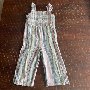 Cat & Jack linen striped jumpsuit
